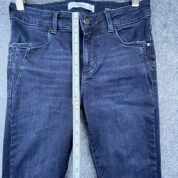 Brax Feel Good Jeans Womens 26/32 Blue Ana Sensation Push Up Slim Straight - Picture 5 of 8